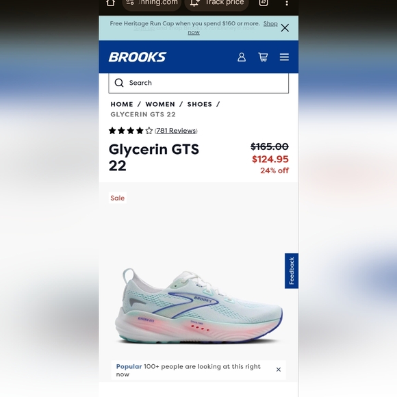 Brooks Shoes - Brooks Glycerin GTS 22 Running Shoes